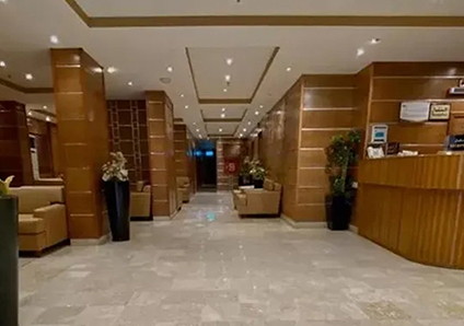 Reception and moving area