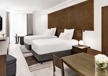 2 Single bed in the room